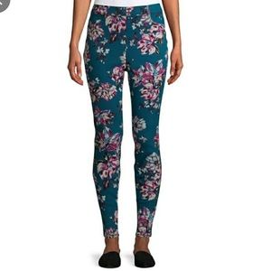 NEW High rise floral skinny jeans Jeggings size xs 0-2